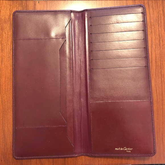 Authentic Must de Cartier Large Leather Wallet - Picture 3 of 5